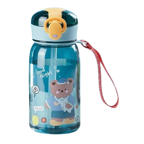 Lekkekindel kõrrega joogipudel, 400 ml