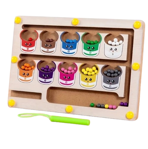 Magnettahvel värvide sorteerimiseks ja loendamise õppimiseks