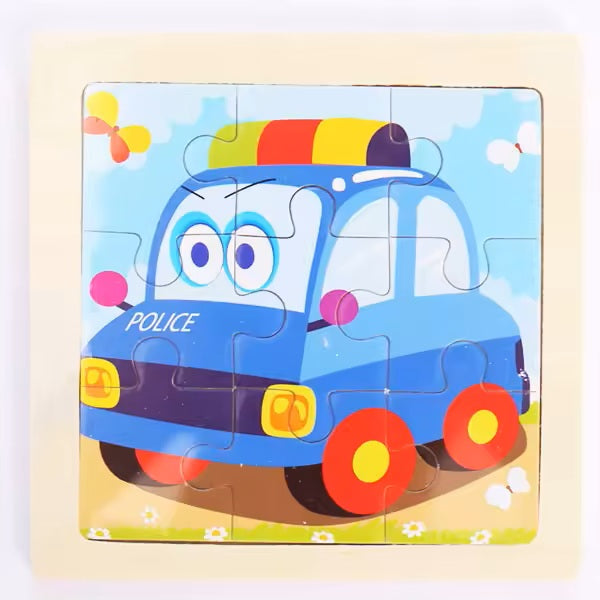 Puidust 9-tükiline pusle