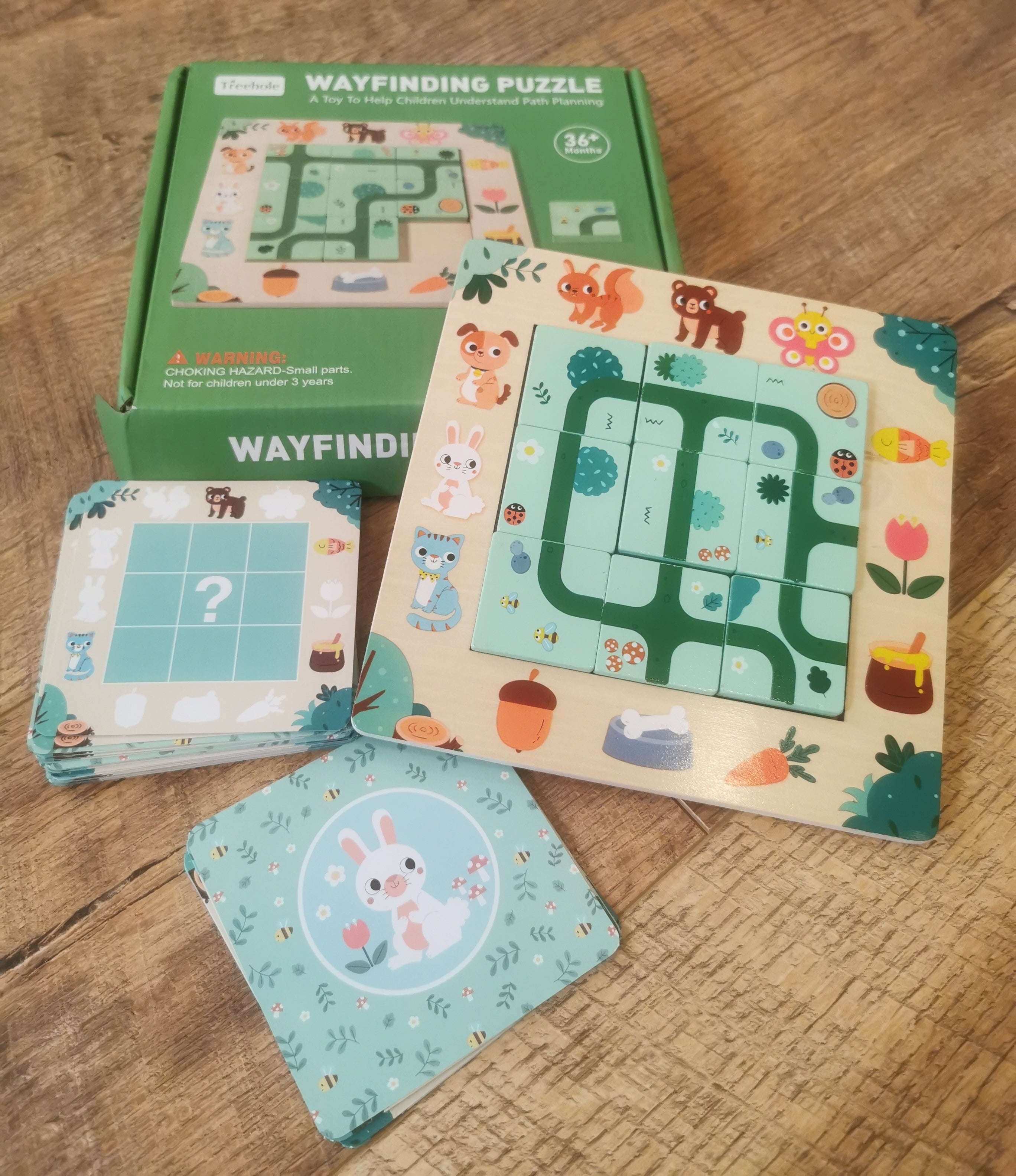 Puidust 3D-pusle "Leia tee!"