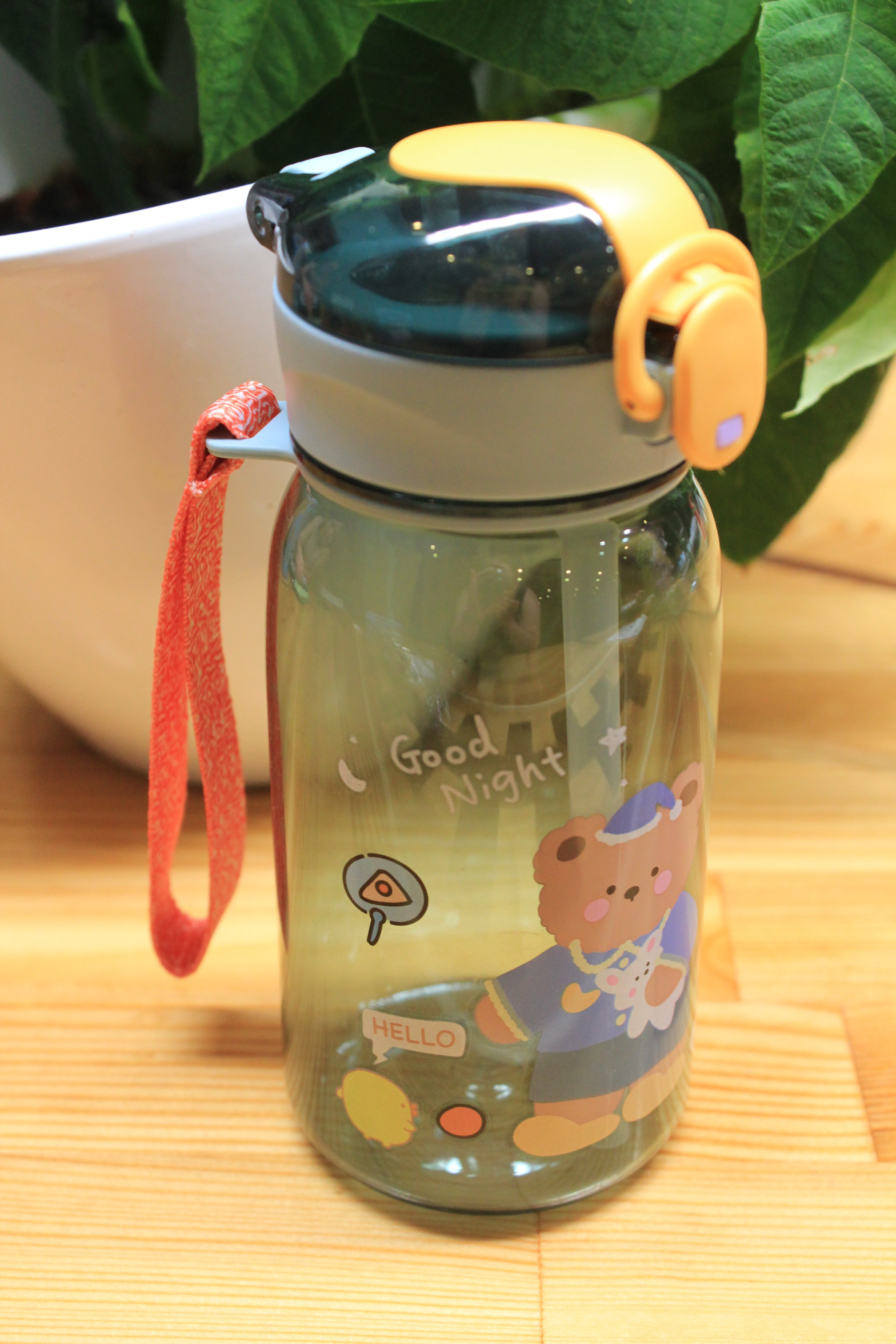 Lekkekindel kõrrega joogipudel, 400 ml