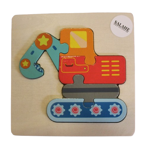 Puidust 3D-pusle kõige pisematele