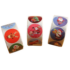 Jõuluteemalised kleebised 500 tk rullis