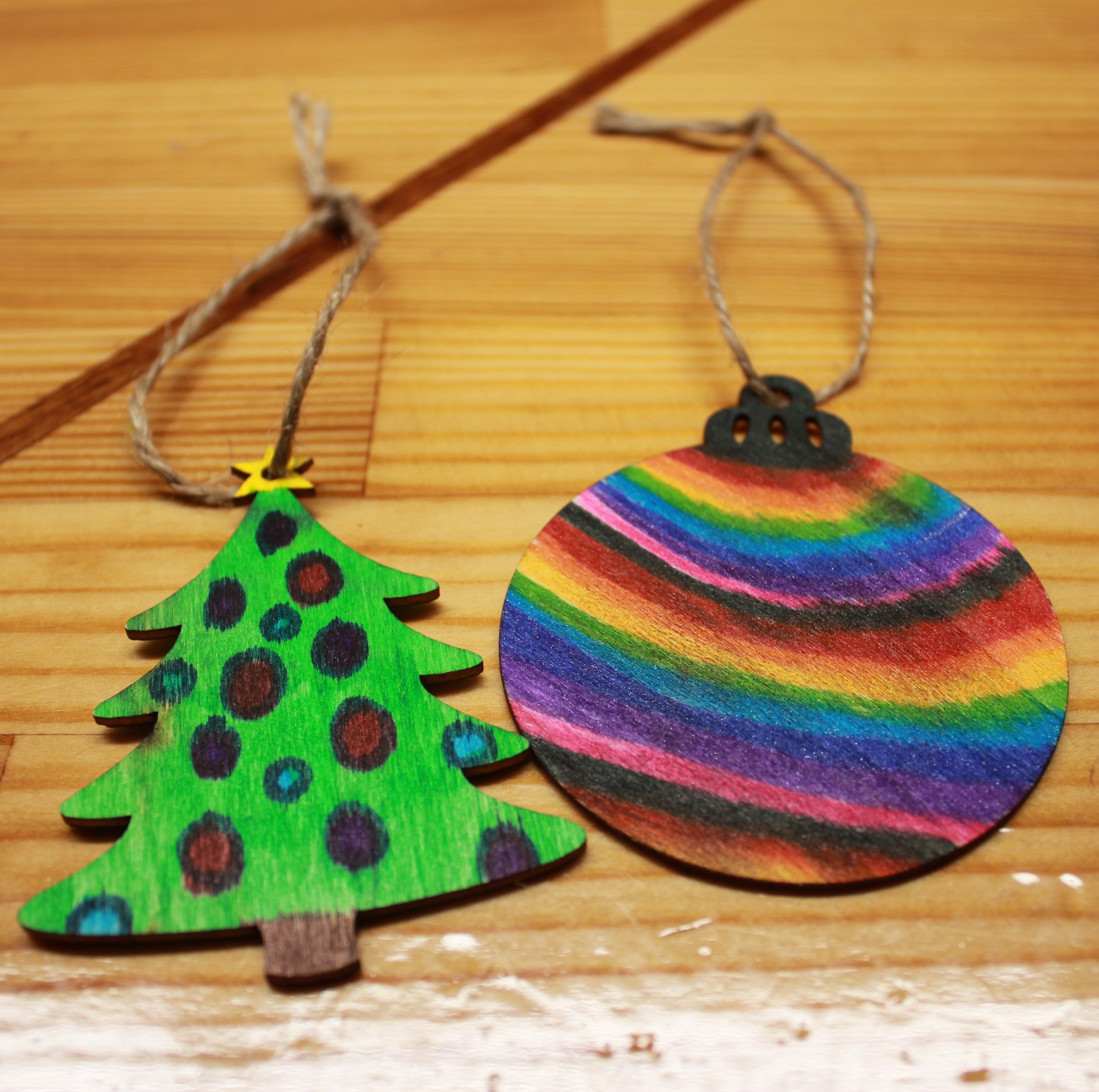 Puidust jõuluehted, erinevad komplektid