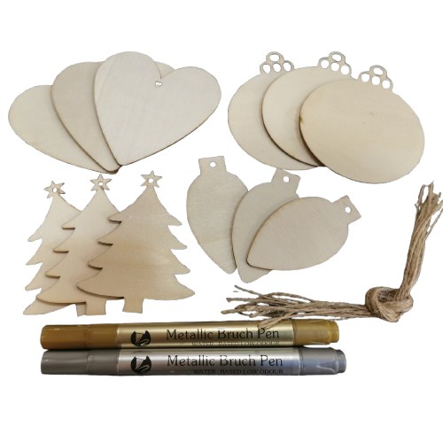 Puidust jõuluehted, erinevad komplektid