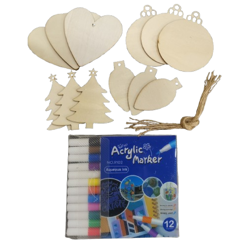 Puidust jõuluehted, erinevad komplektid