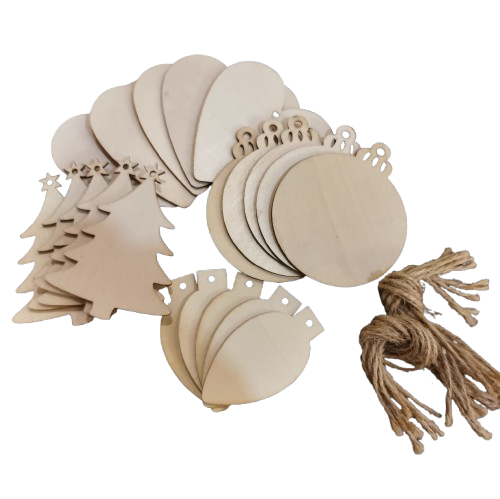 Puidust jõuluehted, erinevad komplektid