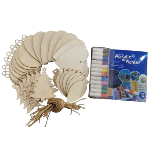 Puidust jõuluehted, erinevad komplektid