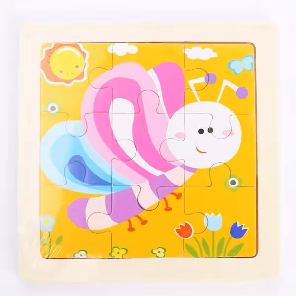 Puidust 9-tükiline pusle