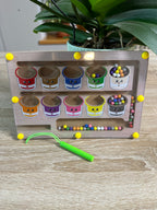 Magnettahvel värvide sorteerimiseks ja loendamise õppimiseks