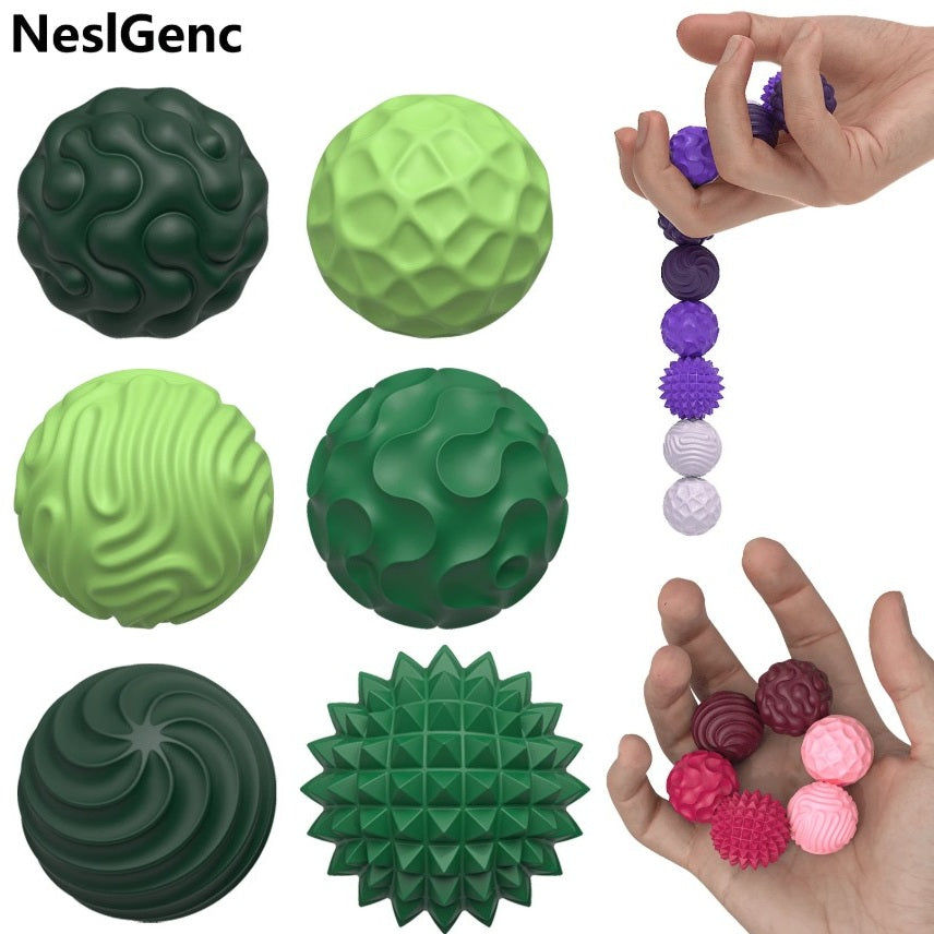 Silikoonist magnetilised sensoorsed pallid, 6 tk