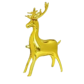 Õhupall seisev kuldne põhjapõder 82 x 40 cm