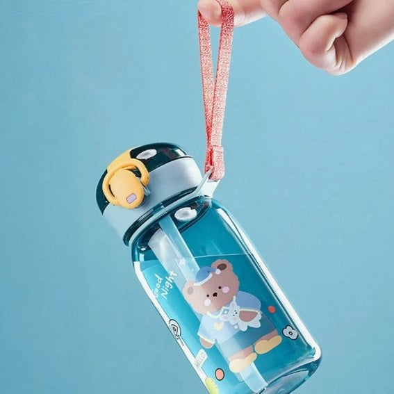 Lekkekindel kõrrega joogipudel, 400 ml