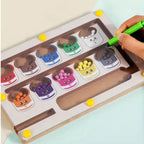 Magnettahvel värvide sorteerimiseks ja loendamise õppimiseks