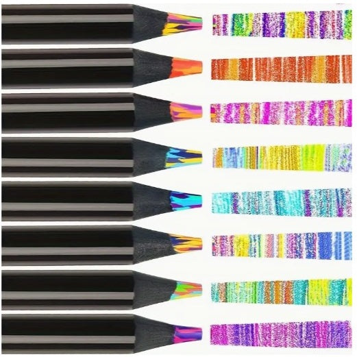 Vikerkaarevärvilised pliiatsid, 2 tk