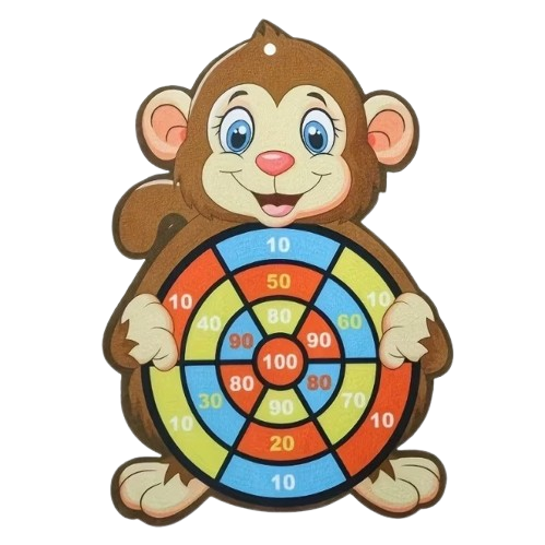 Loomakujuline märklaud takjapallidega