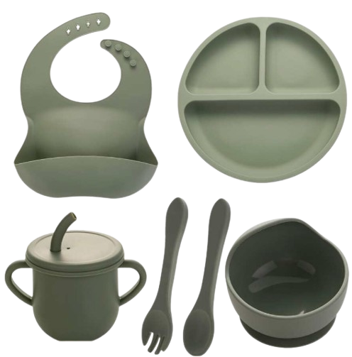 Silikoonist 6-osaline söögiriistade komplekt