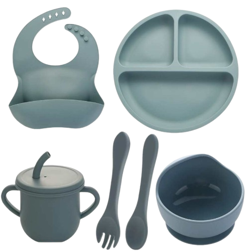 Silikoonist 6-osaline söögiriistade komplekt