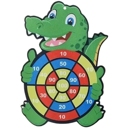 Loomakujuline märklaud takjapallidega