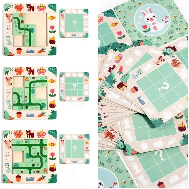 Puidust 3D-pusle "Leia tee!"