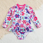 Pikkade varrukatega trikoo (lilledega)