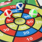 Loomakujuline märklaud takjapallidega