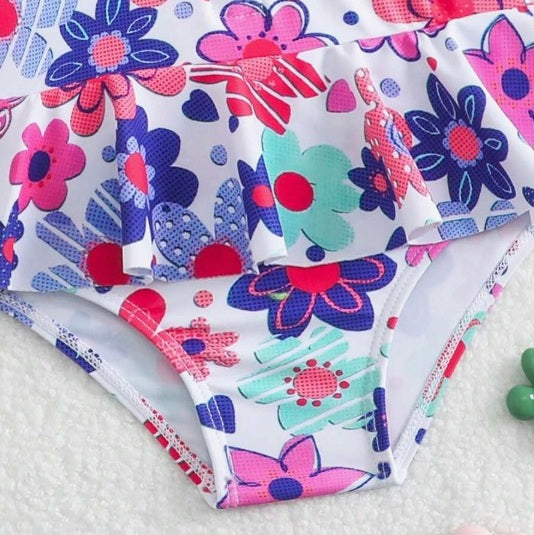 Pikkade varrukatega trikoo (lilledega)